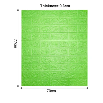 

10 styles 3D Stone Brick Panel Wall Sticker Home Decor Living Room Wallpaper For Kids Rooms Self-Adhesive DIY Art Mural 70*77cm