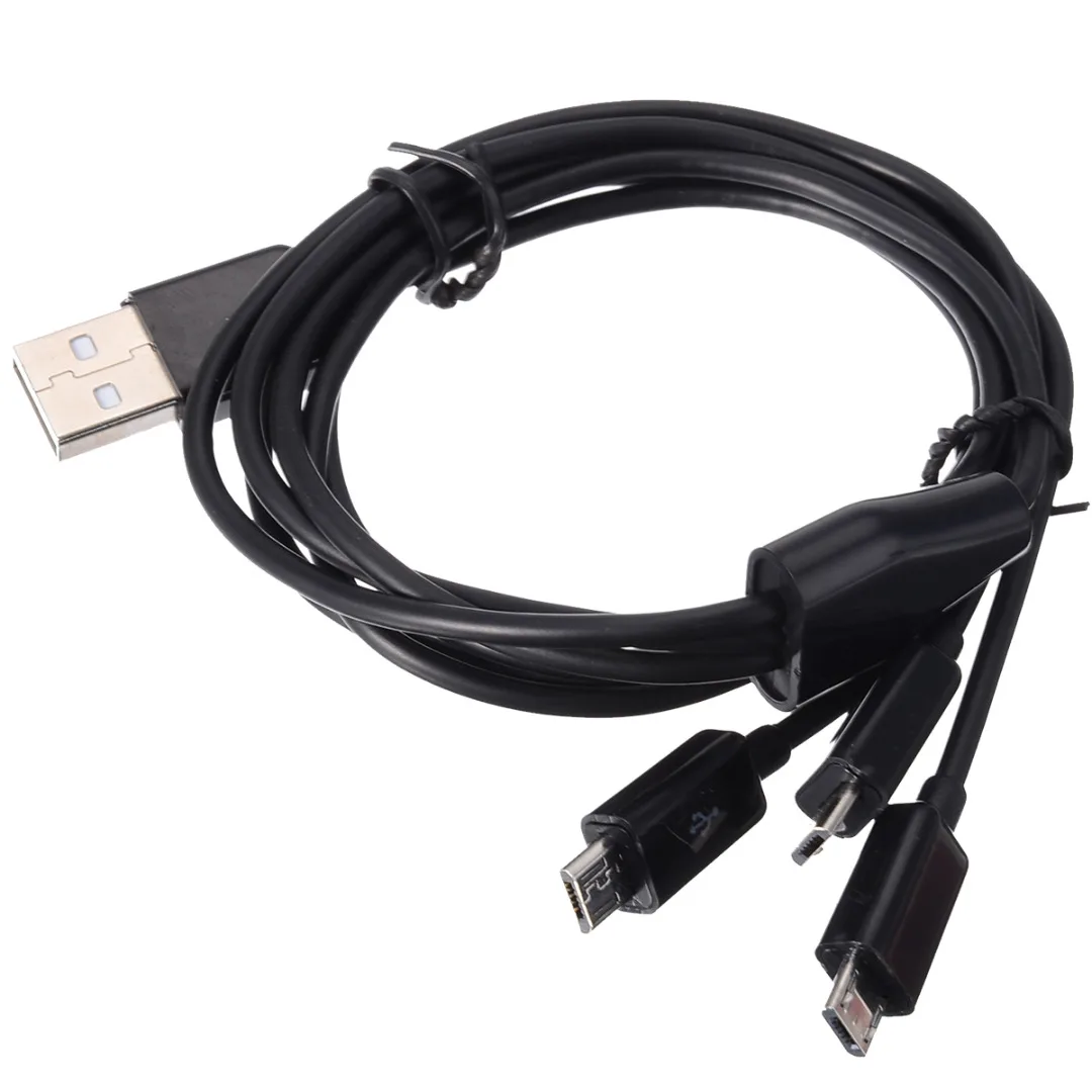 USB 2,0 Мужской до 3 Micro USB 2,0 Мужской Y разветвитель зарядный кабель для передачи данных Шнур для huawei P30 P20 P10 pro lite зарядное устройство Шнур для Xiaomi