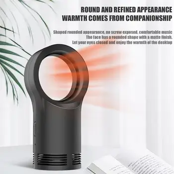

Winter Home Office Electric Heater Mini Small Household Leafless Heater Ultra-Quiet Portable Desktop Heater