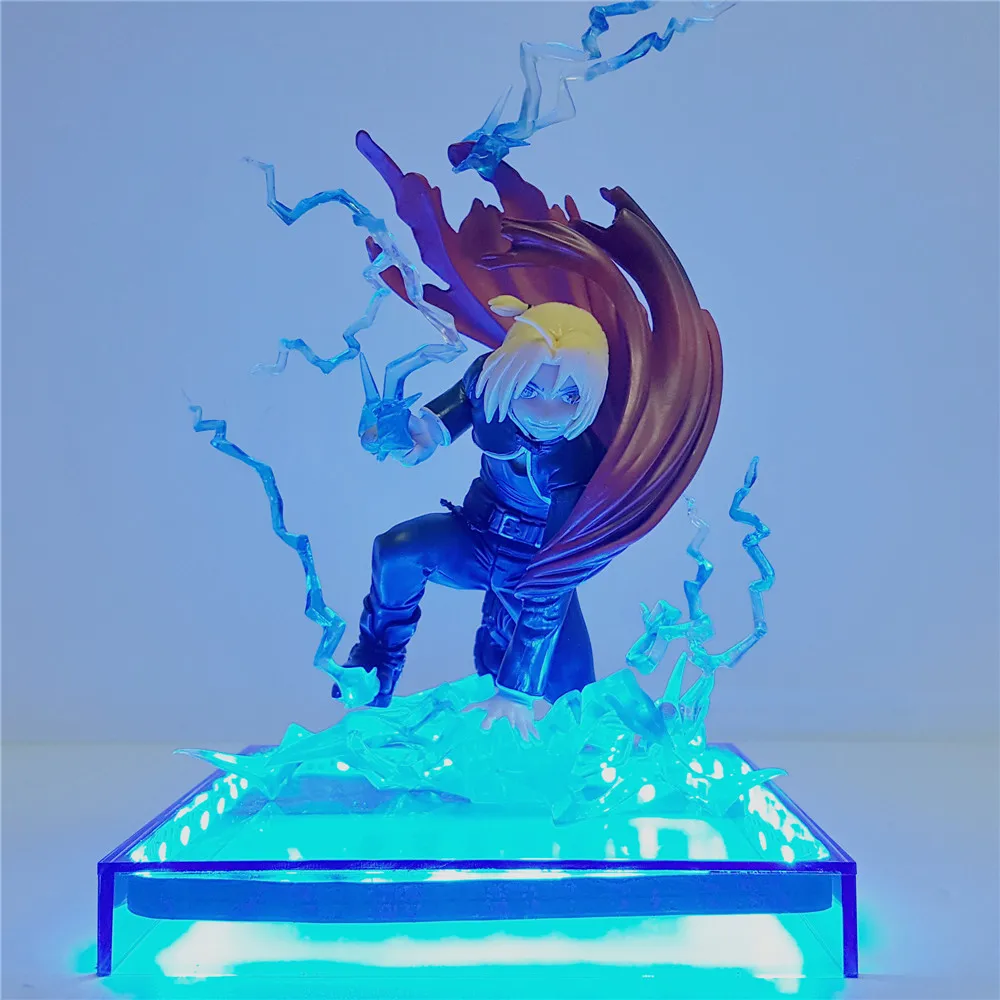 Edard Elric Стальной алхимик АНИМЕ DIY Светодиодная база флэш-фигурка игрушки для детей edard Elric Brinquedos модель