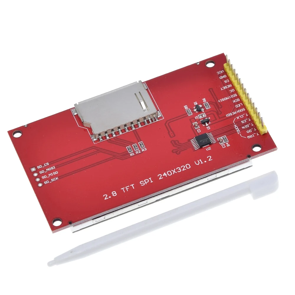 240x320 2," SPI, TFT, ЖК-сенсорный модуль последовательного порта с PBC ILI9341 2,8 дюйма последовательный SPI Белый светодиодный дисплей с сенсорной ручкой