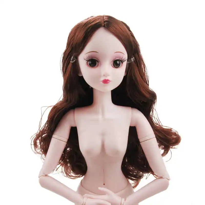 Новая Мода BJD куклы 1/3 60 см 21 подвижные шарнирные куклы женские голые обнаженные женские куклы тело с 3D глазами игрушечная обувь для девочек - Цвет: as picture show