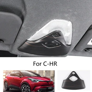 

ABS Wood Grain Car Front Reading Light Cover Trim ,Celling Light Lamp Cover For Toyota C-HR CHR 2016-2020