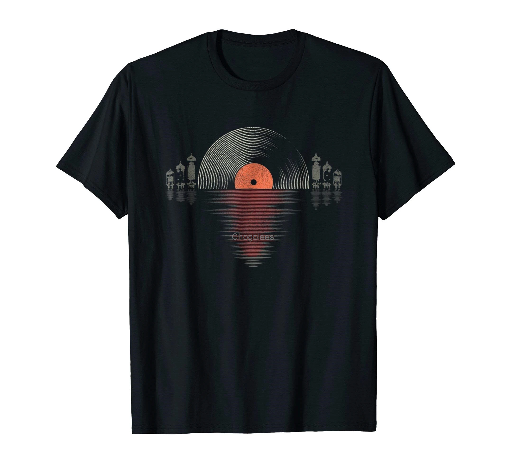 Потертая виниловая вакуумная трубка amp sunset t shirt | Мужская одежда