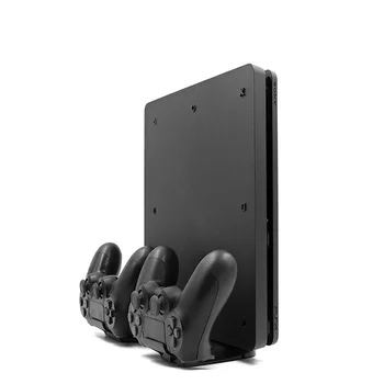 

Upright Bracket Base Stand Vertical Stand Dual Wireless Controller Charger Dock Charging Station for Sony PS 4 Slim/Pro Console