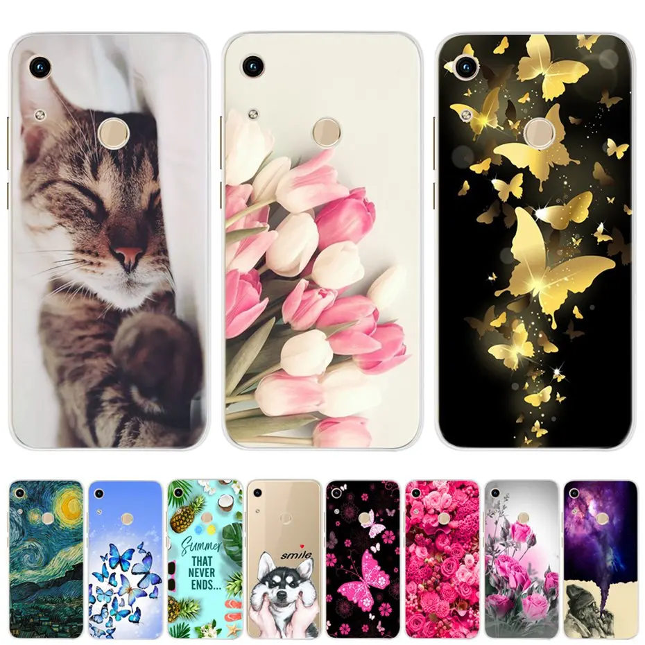 Custodia Honor 8A Pro Per Telefono Custodia Huawei Honor 8A Cover Posteriore In Silicone Per Funda Custodia Huawei Honor 8A Jat-Lx1 8 A Honor8A
