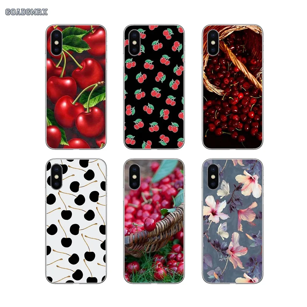 For Samsung Galaxy Alpha J1 J3 J5 J7 Prime 2016 J330 530 730 Note 2 3 4 5 8 9 Grand Phone Case Pretty Cherry Pattern Print | Мобильные