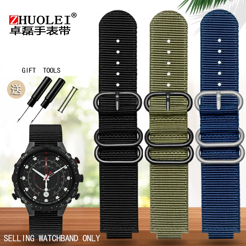 

Convex Nylon Watch Strap for TIMEX watchband T2N739/T2N720/T2N721 waterproof breathable men's watch strap