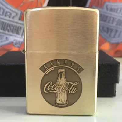 Ветрозащитные зажигалки coke edition из чистой меди