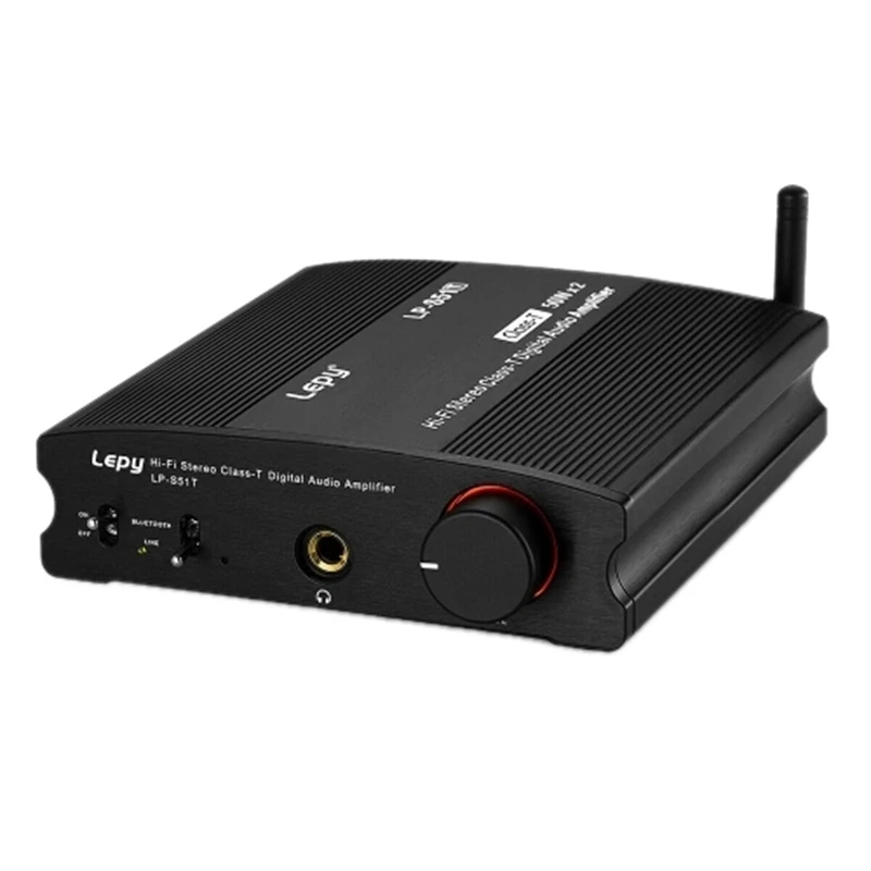 

ABGN Hot-Lepy HiFi Stereo Bluetooth4.2 Class T Digital Audio Amplifier Power Amplifier Mini Home Stereo Audio Amp 50Wx2 LP-S51T