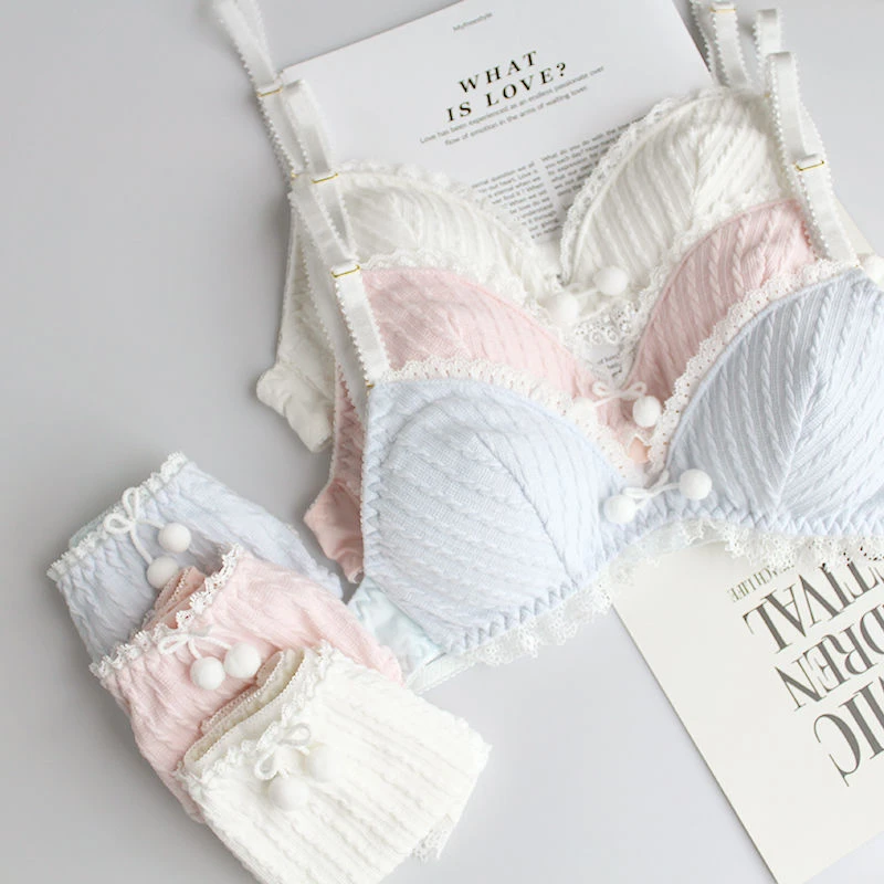 Japanese Cute Sexy Lolita Panties And Bra Set Underwear Women Young