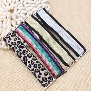 

Stretchy Nylon Strap for apple watch band 44 mm 40mm correa apple watch 5 4 3 2 iwatch band 42mm 38mm Comfortable watchband belt