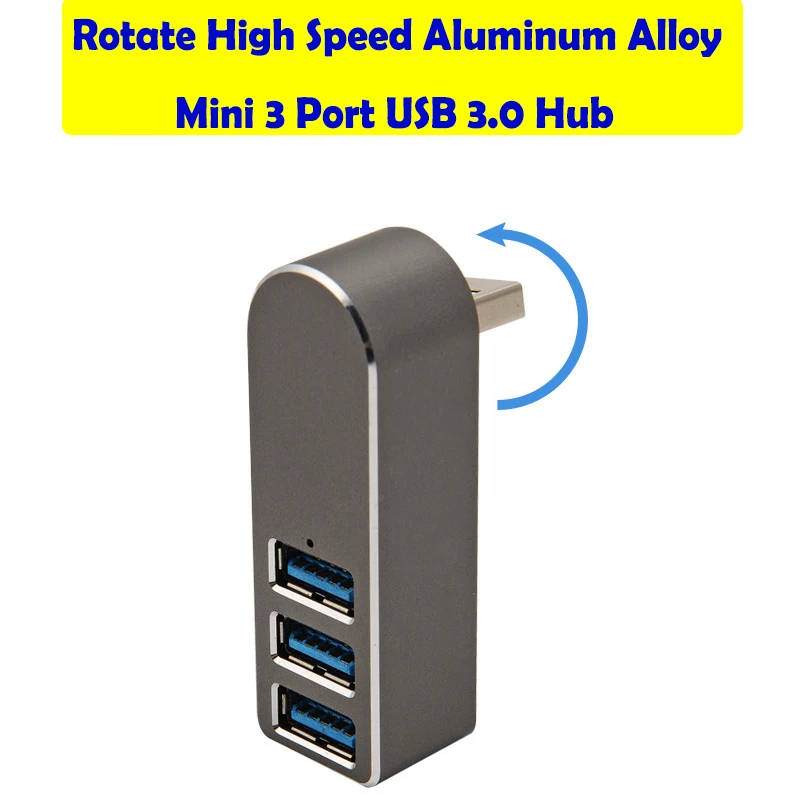Высокоскоростной мини концентратор USB 3 0 из алюминиевого сплава с портами