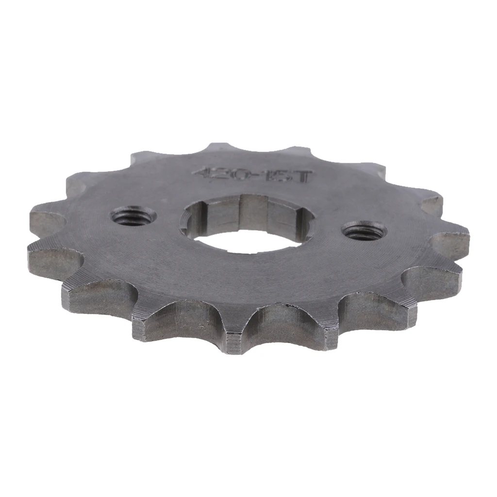 MagiDeal 15T Teeth Front Sprocket Cog 420 Chain For 110 125 140cc  Bike