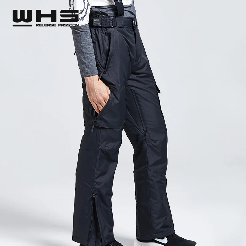 WHS Новый Для мужчины лыжные брюки брендов Открытый Теплый Сноуборд Штаны пальто