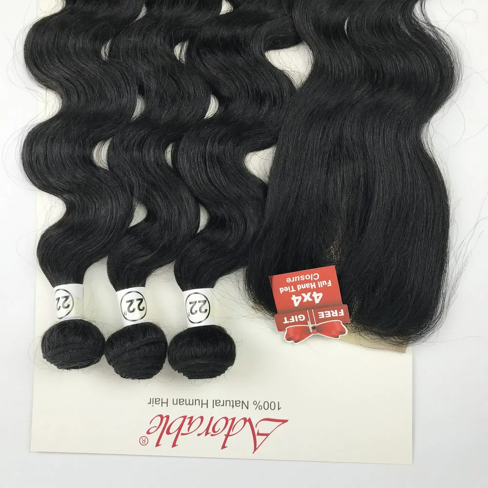 Animal Mixed Synthetic Hair Bundles With 4*4 Lace Closure Silk Straight  Packet Hair Weaves,adorable Natural Human Hair Blend 3+1 - Synthetic One  Pack(for Black) - AliExpress