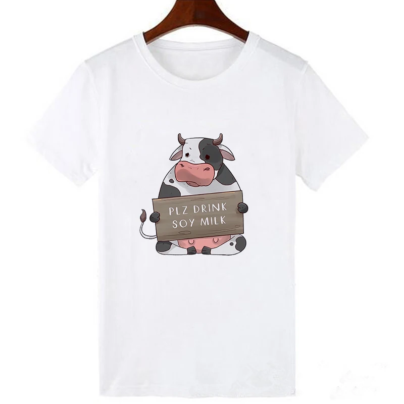 Lei SAGLY Vegan Love Женская футболка сочувствие мир доброту Harajuku рубашка корейского стиля Эстетическая одежда Ulzzang Топ в стиле "оверсайз" - Цвет: 19bk563-white