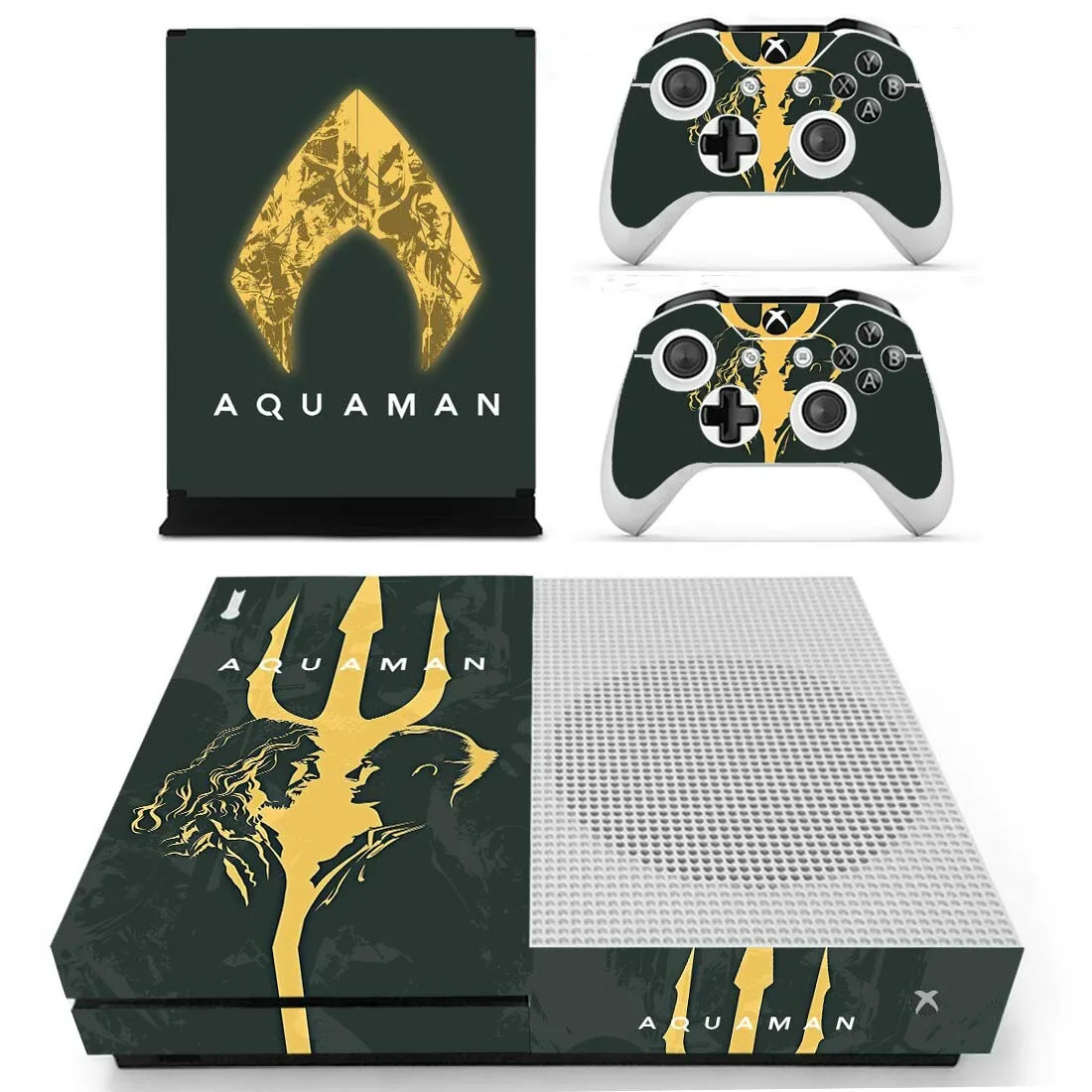 Aquaman наклейка s для Xbox One S кожа Виниловая Наклейка Pegatina Adesivo для Xbox one тонкая консоль и два контроллера шкуры