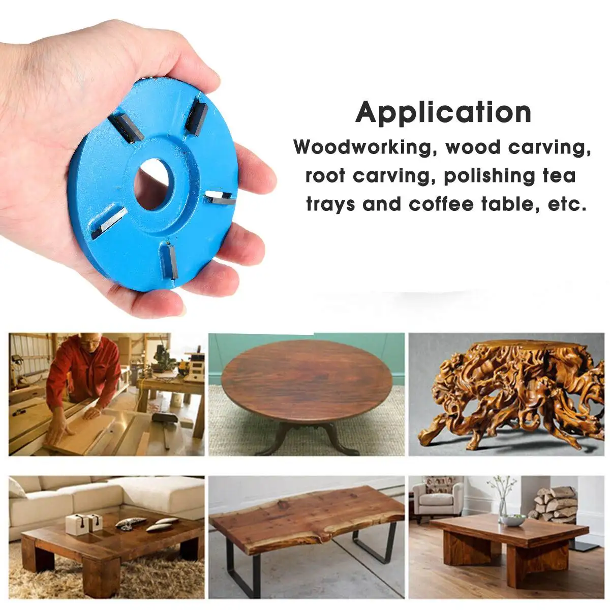 Tanie Tarcza do rzeźbienia w drewnie szlifierka kątowa do szlifierki kątowej o średnicy 22mm mocowanie pięcioramienne frez do drewna szlifierka do drewna