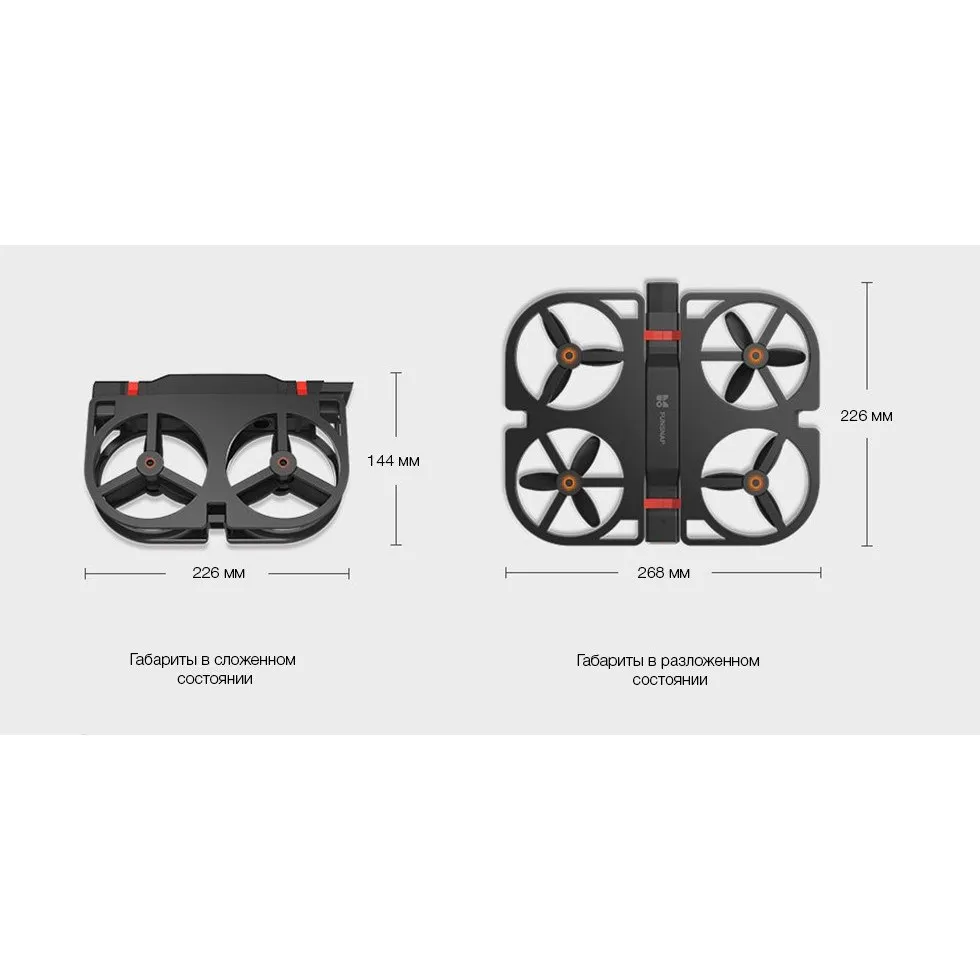 Квадрокоптер Xiaomi Funsnap Idol Smart Folding Drone Black(Idol-01