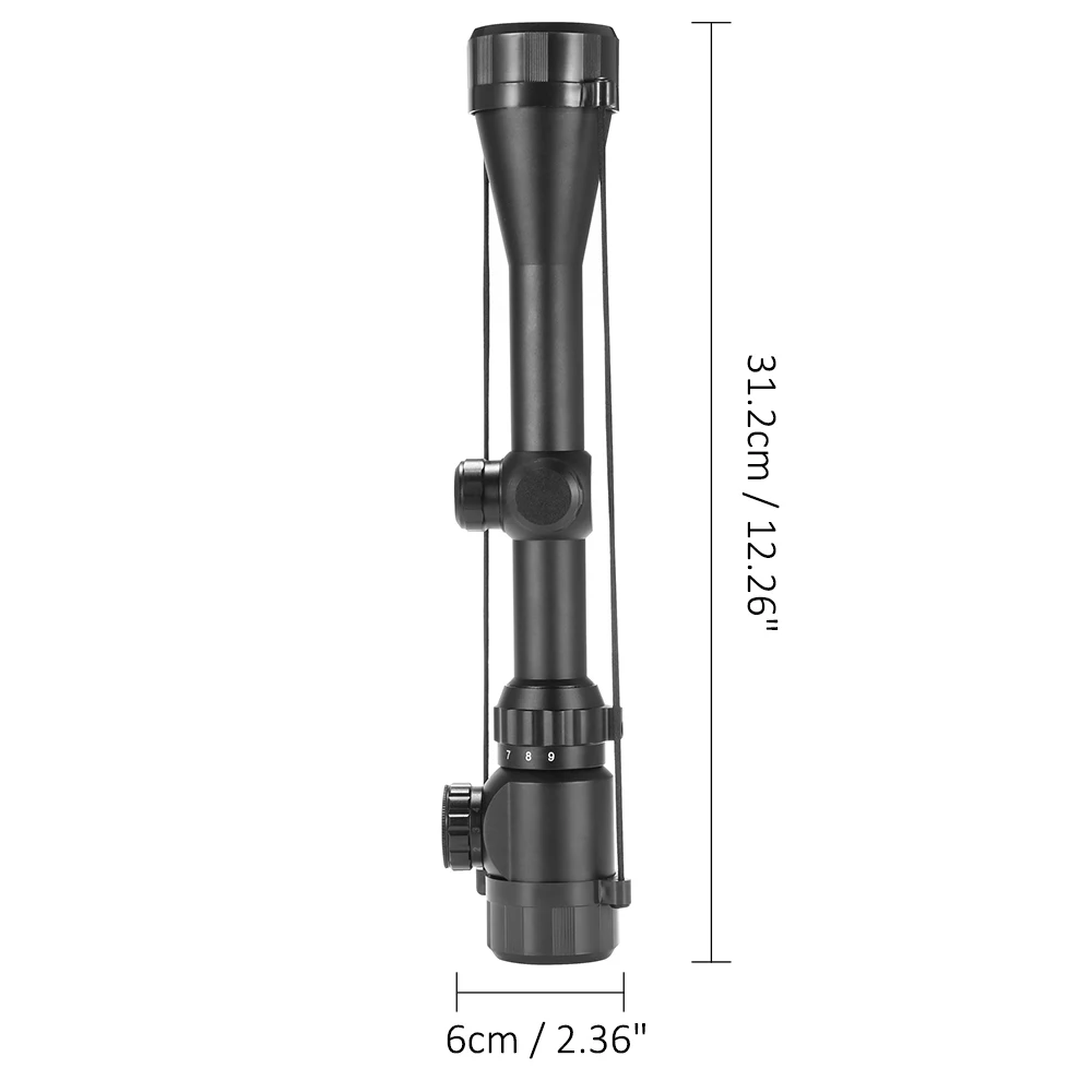 Optic Scope Red Green Rangefinder Illuminated Optical Sniper Adjustable Rifle Scope Hunting Scopes Riflescope Accessories