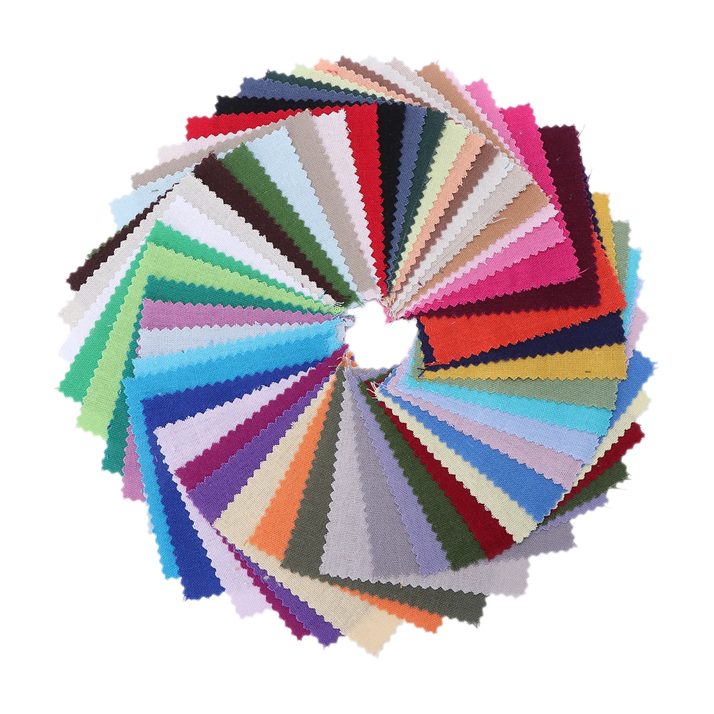 

2020 New 50pcs 10x10cm Cotton Linen Fabric Patchwork Sewing Quilting Tissues Cloth For DIY Craft