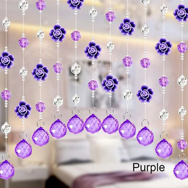 크리스탈 유리 구슬 커튼