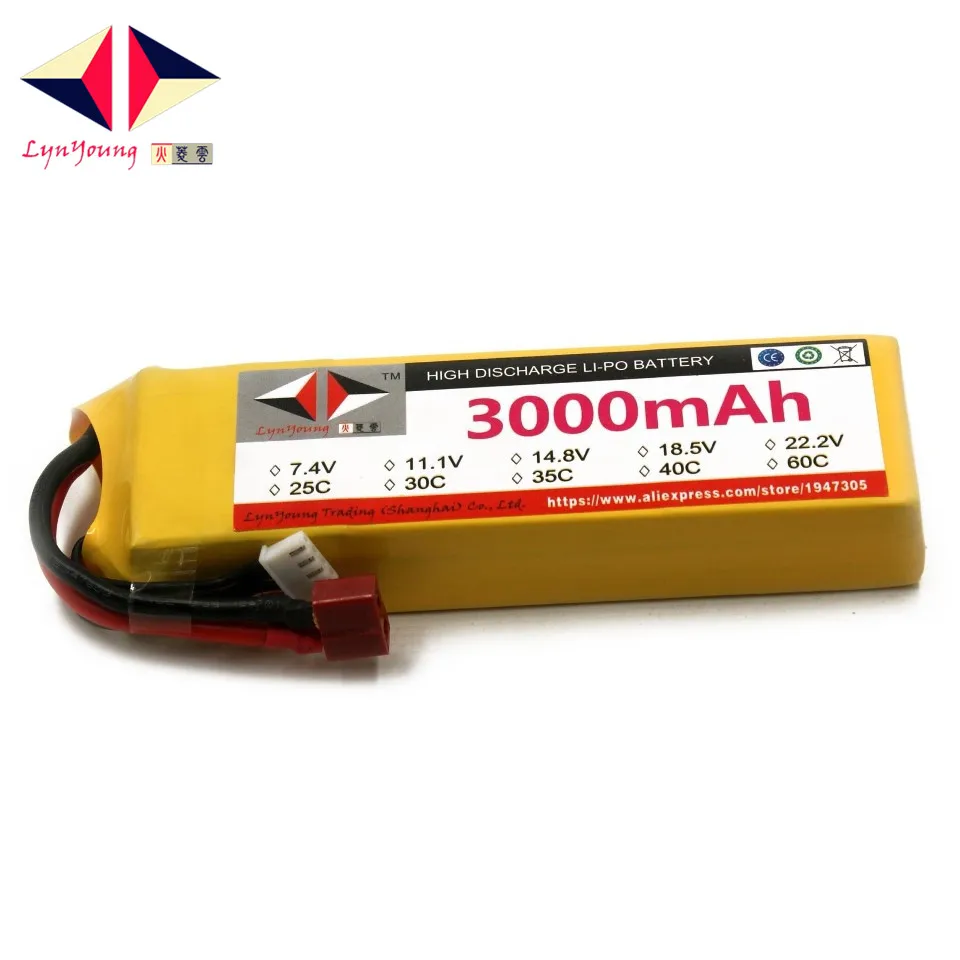11 1 в 3000 мАч 25C 30C 35C 40C 60C 3S Lipo аккумулятор для RC лодки автомобиля грузовика дрона
