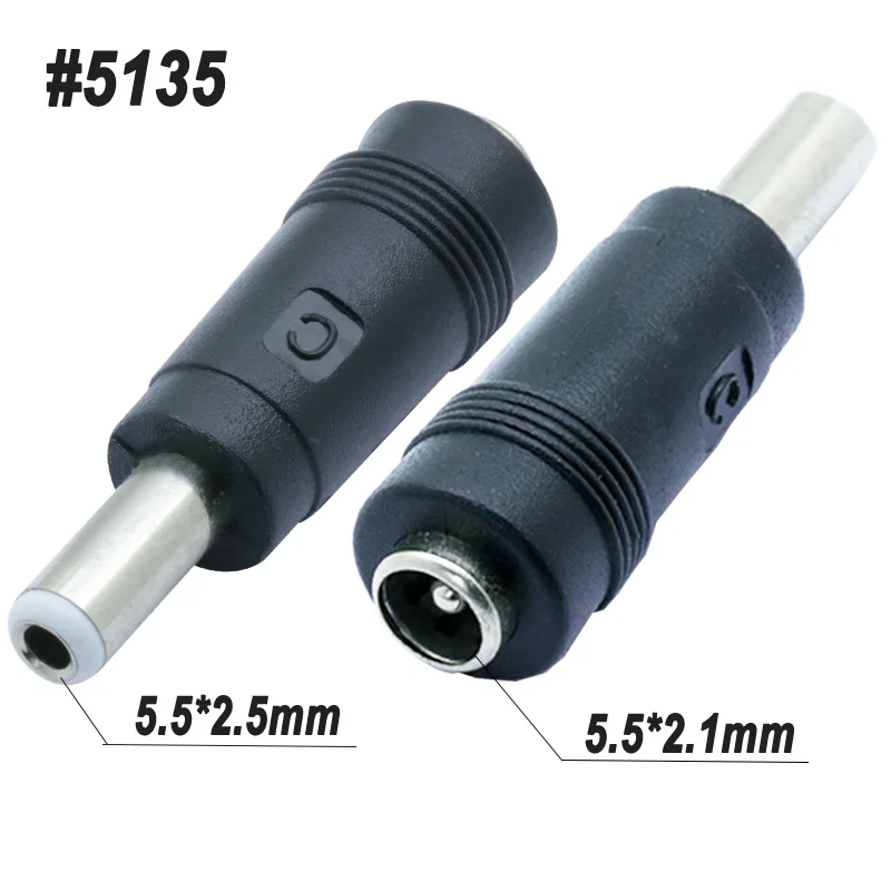 10 шт. 5521 DC адаптер 2,5*0,7/3,5x1,35/4,8*1,7*5,5*2,5/6,3x3,0 DC Штепсель на 5,5*2,1 мм Женский Джек DC зарядный преобразователь - Цвет: 5135