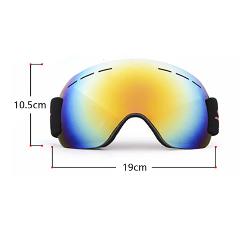 Ski Goggles Anti-fog WindproofAnti-UV Large Mask Men Women Glasses Hiking Winter Snow Goggles for Snowmobile Snowboarding Skiing