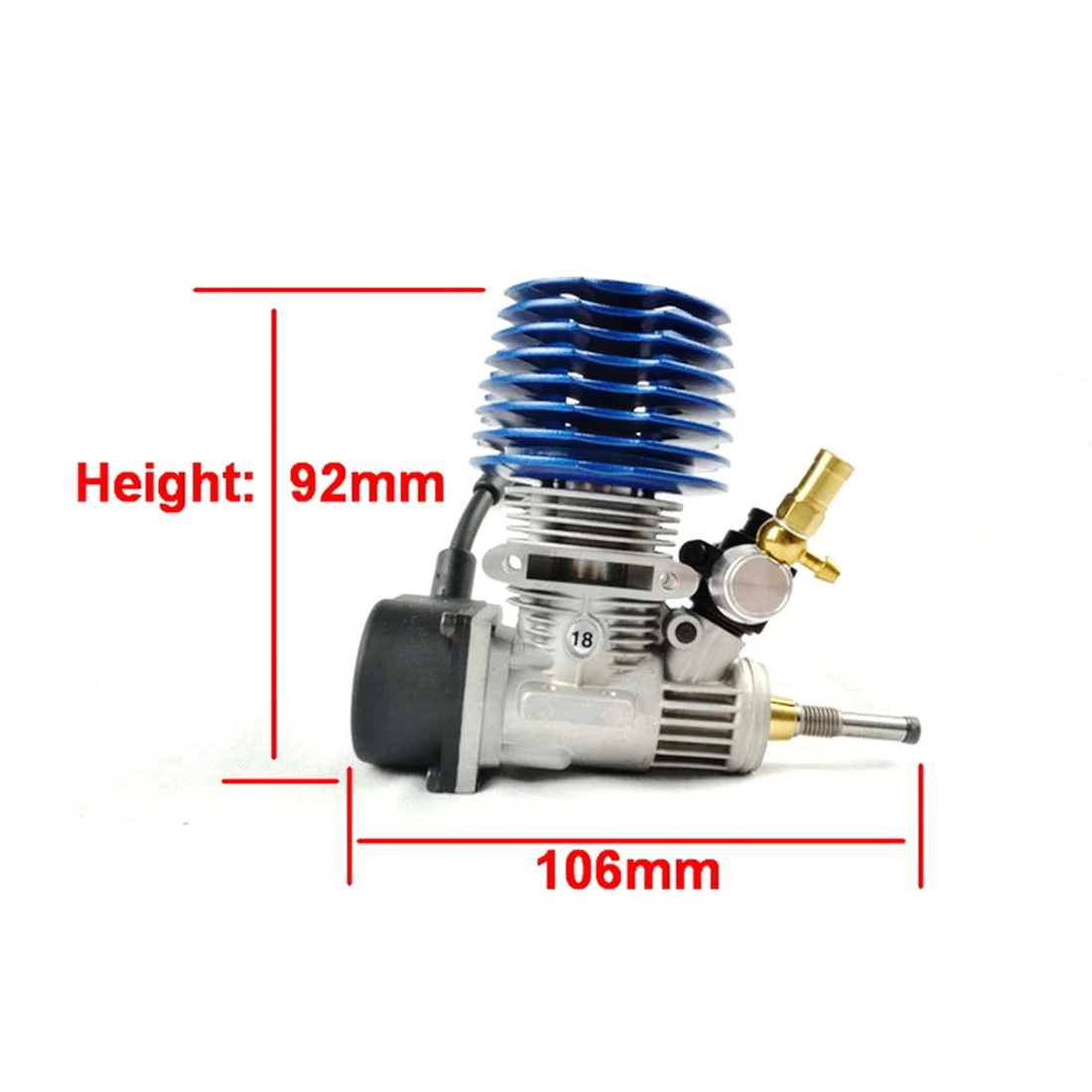 New FC 18 Engine Pull Starter 2.95cc Engine For 1/10 Methanol Fuel RC Model Car (With Spark Plug) Educational Toy Gift