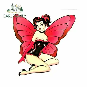

EARLFAMILY 13cm x 12.7cm Sexy Fairy Funny Car Stickers and Decals Vinyl Car Wrap Decoration DIY RV VAN Car Assessoires