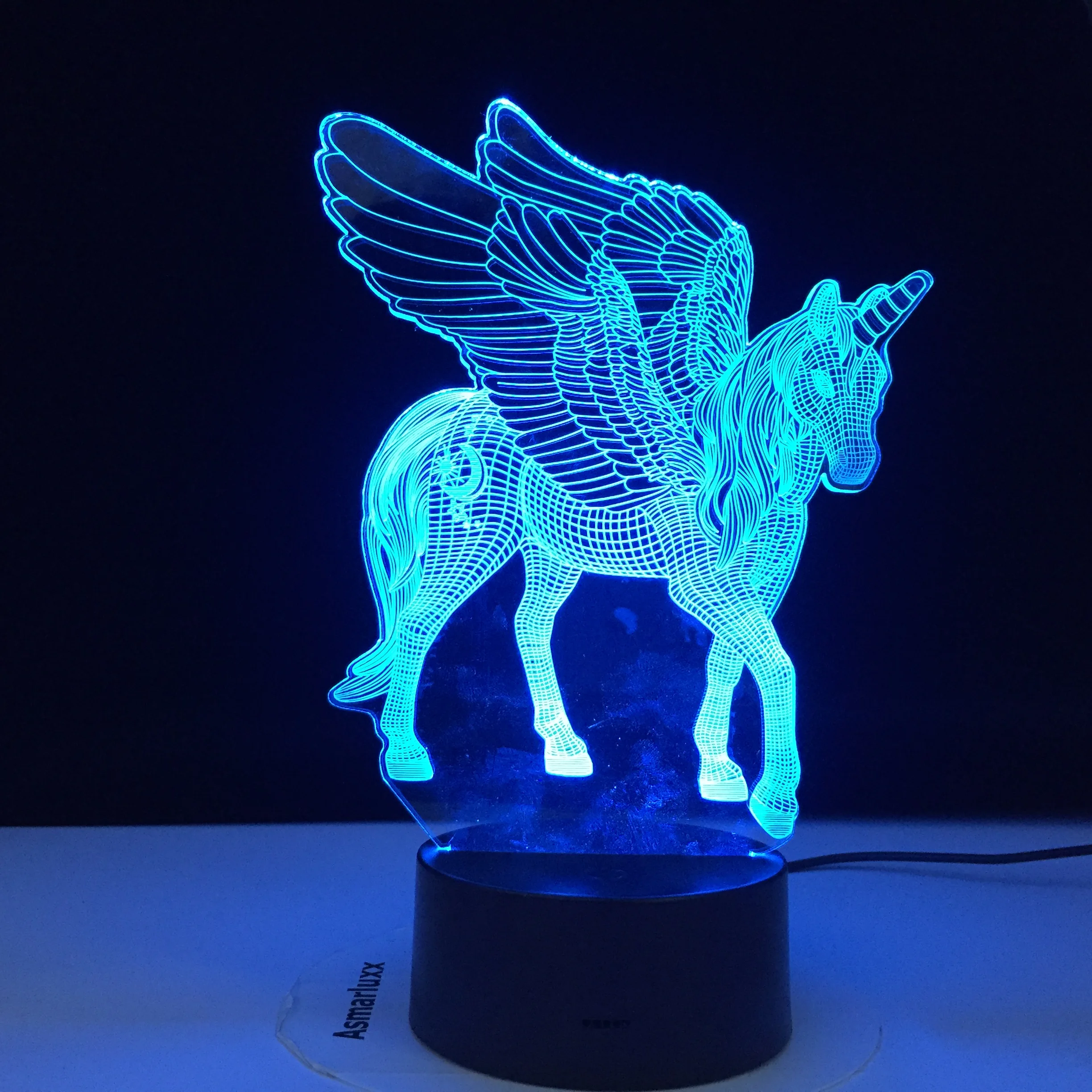 Unicorn Shaped Table Desk Lamp Xmas Home Decoration Lovely Gifts For