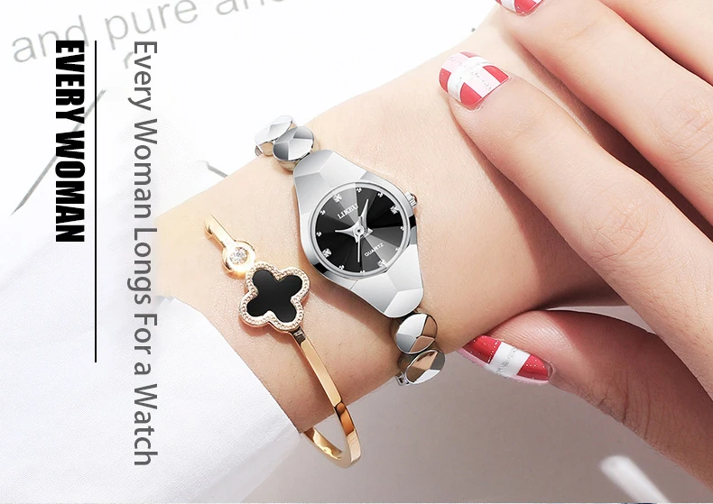 Bracelet watch female tungsten steel color waterproof Korean fashion simple diameter 20mmwrist watches for women