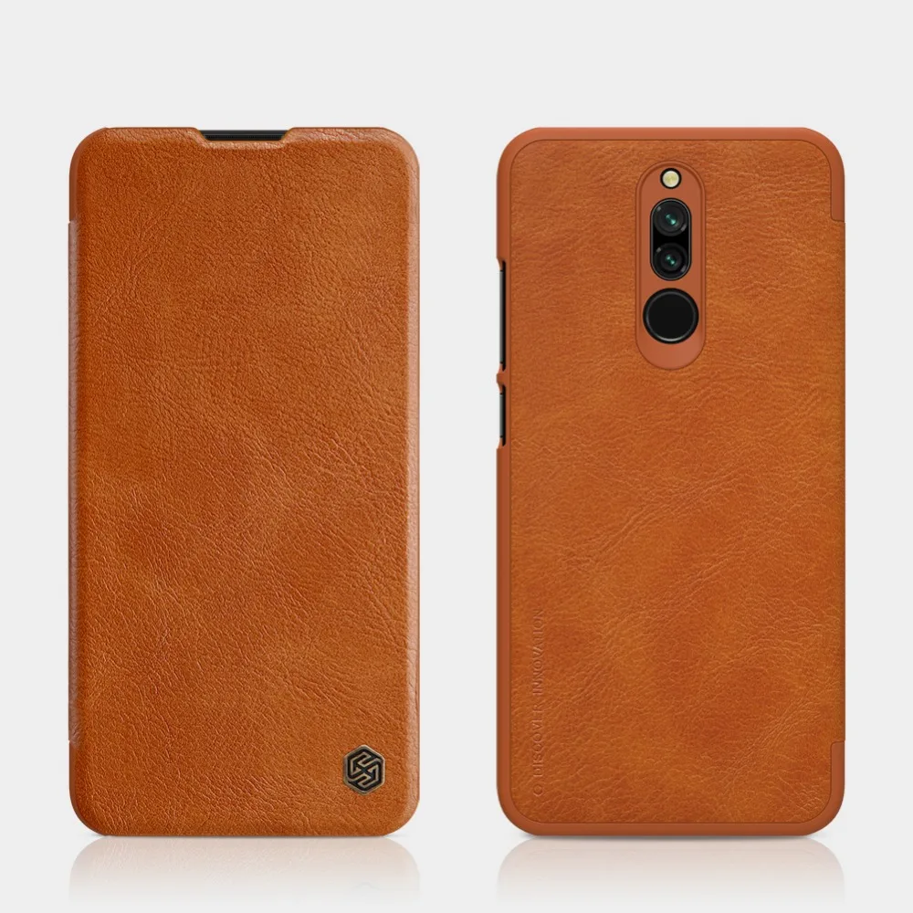 Flip Cover For Xiaomi Redmi 8 Case Original NILLKIN QIN Leather Cover For Xiaomi Redmi 8 Case with Card Pocket Book Bags