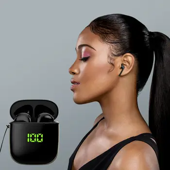 

TWS-WK60 Bluetooth headset with wireless charging with LCD display with wireless charging