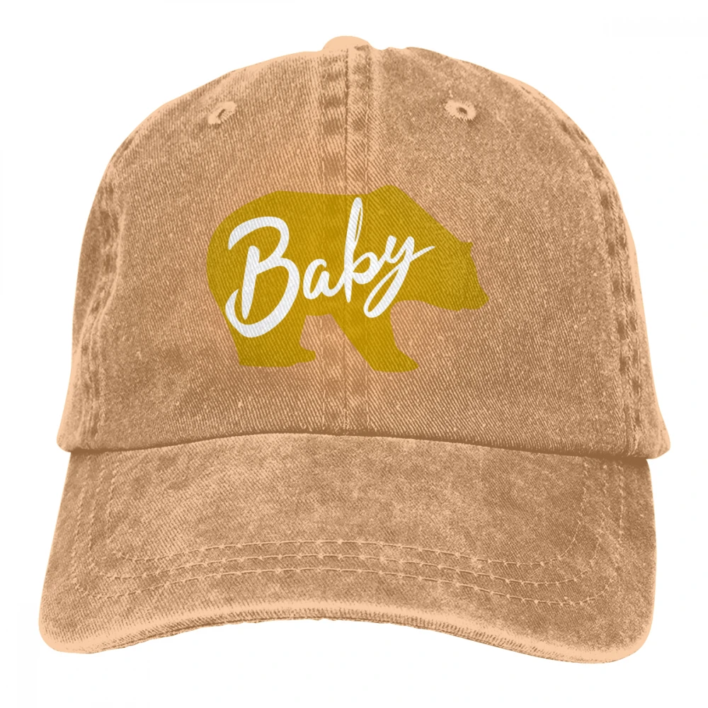 Детский медведь Casquette глубокий Хизер унисекс Мужские Женские джинсовые бейсболка с ремешком кепки Регулируемый Гольф папа шляпа - Цвет: Хаки