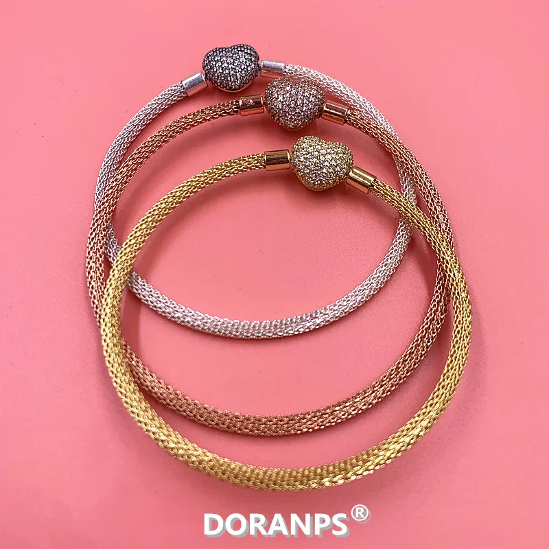 Изысканные ювелирные изделия DORANPS Серебро 925 браслеты для женщин браслет ювелирные изделия леди подарки, 1pz