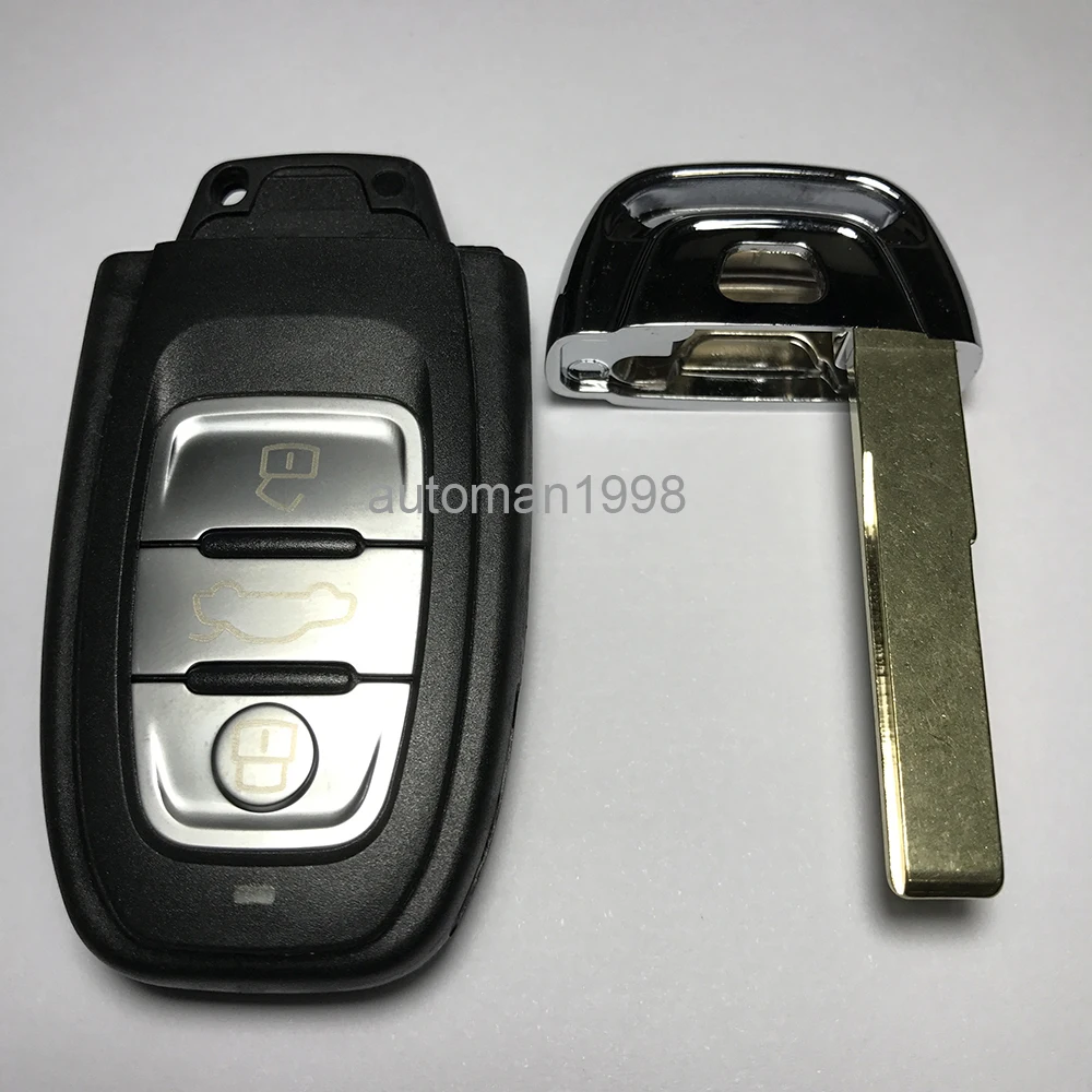 Новый 3 кнопки смарт ключ для Audi Q5/A4L 868 МГц/433 МГц/315 МГц 8T0 959 754C супер качество