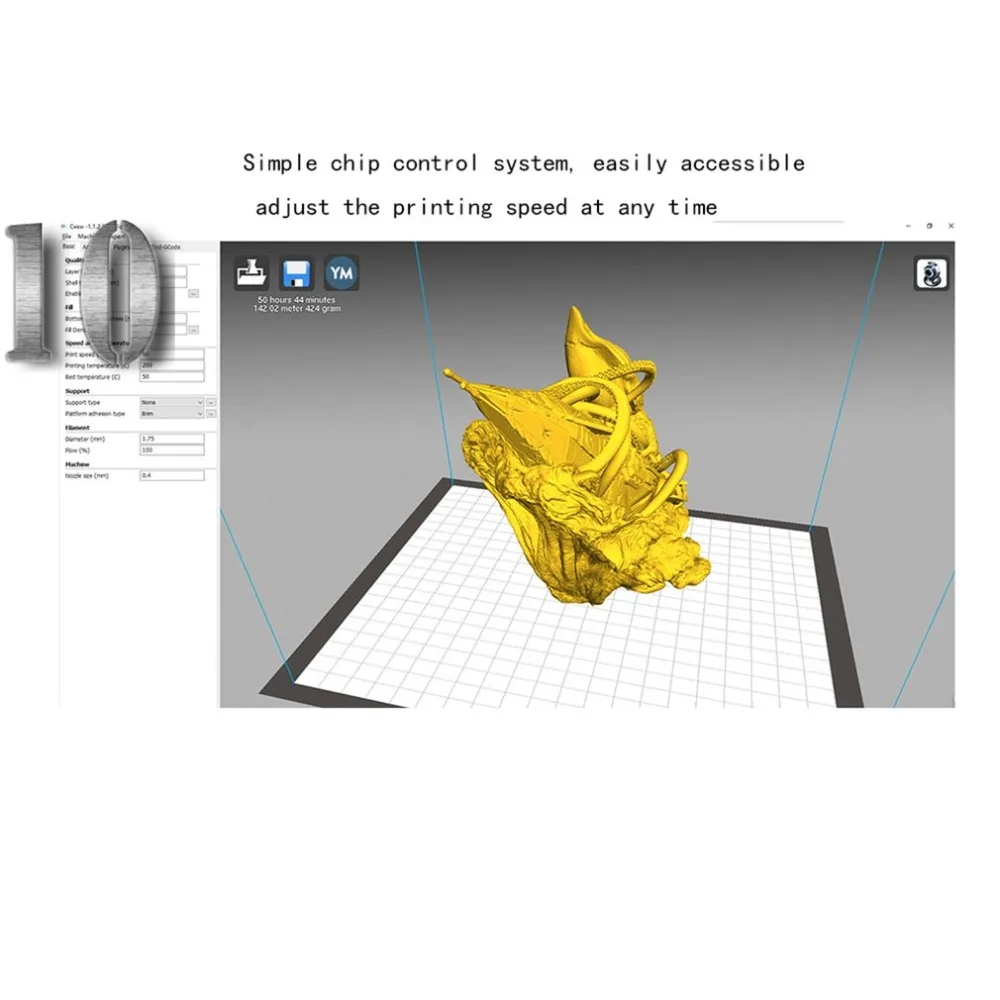 3d Принтер шкив версия линейная направляющая DIY комплект 3D печатная машина большой размер металлический принтер с нитью
