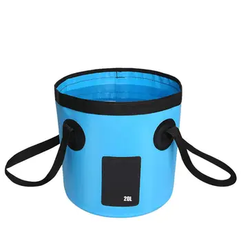 

Portable Travel Bag Outdoor Collapsible Sink Folding Bucket Camping Waterproof Fabric 5 Color Sport Wash Basin Fishing Bucket