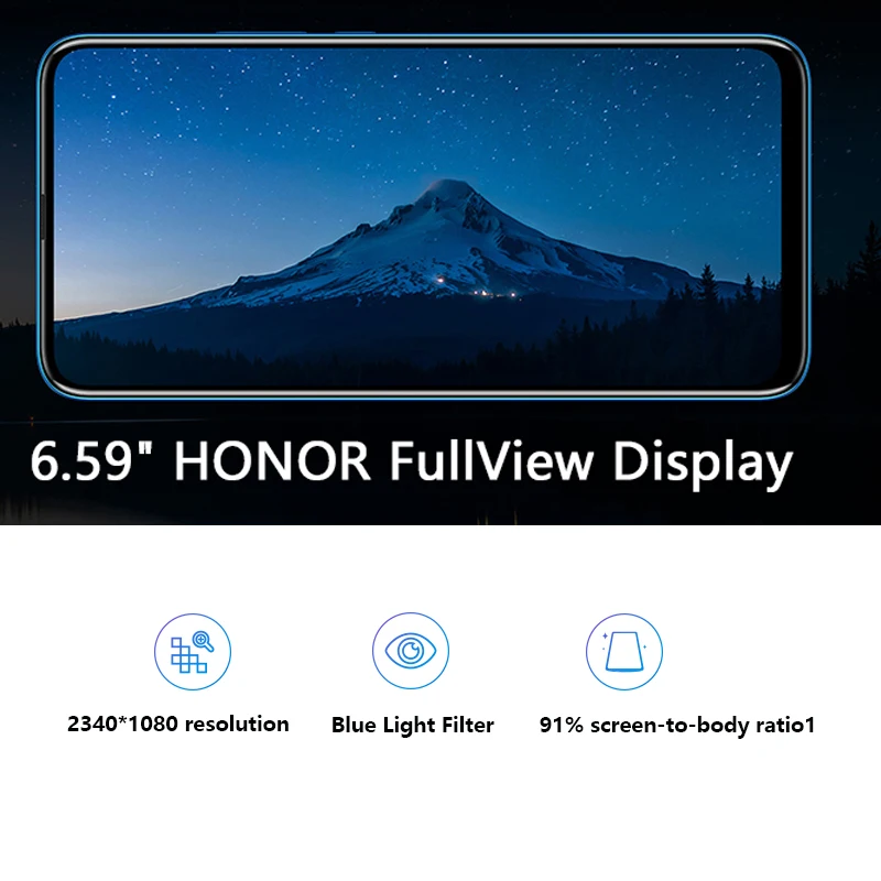 Глобальная версия Honor 9x смартфон Kirin 710F Восьмиядерный 6,59 дюймов полный экран 48MP Тройная камера 4000 мАч GPU Turbo мобильный телефон