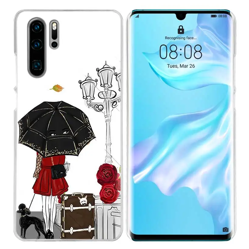 01 Vogue Girl Дорожный Чехол для huawei mate 30 20 10 P20 P30 Lite Pro P Smart Y9 Prime Honor 8A 8X 10i PC Чехлы для телефона - Цвет: 01