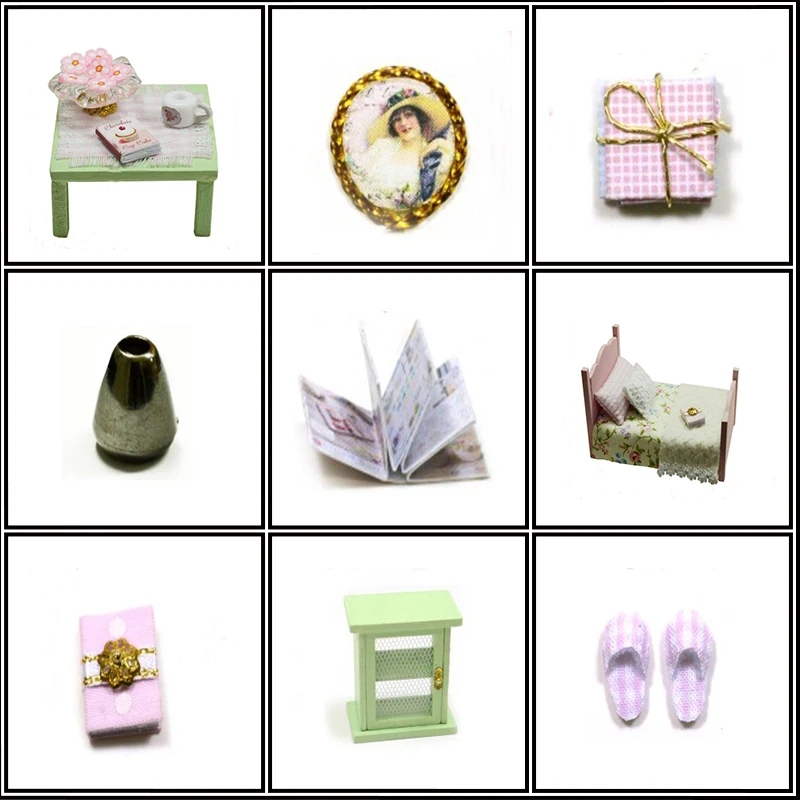 CUTEBEE DIY Кукольный дом Миниатюрный Кукольный домик с деревянная мебель для дома игрушки для детей подарок на день рождения поделки ручной работы H02