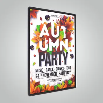 

Elevator door advertising aluminum snap frame led light box aluminum light box