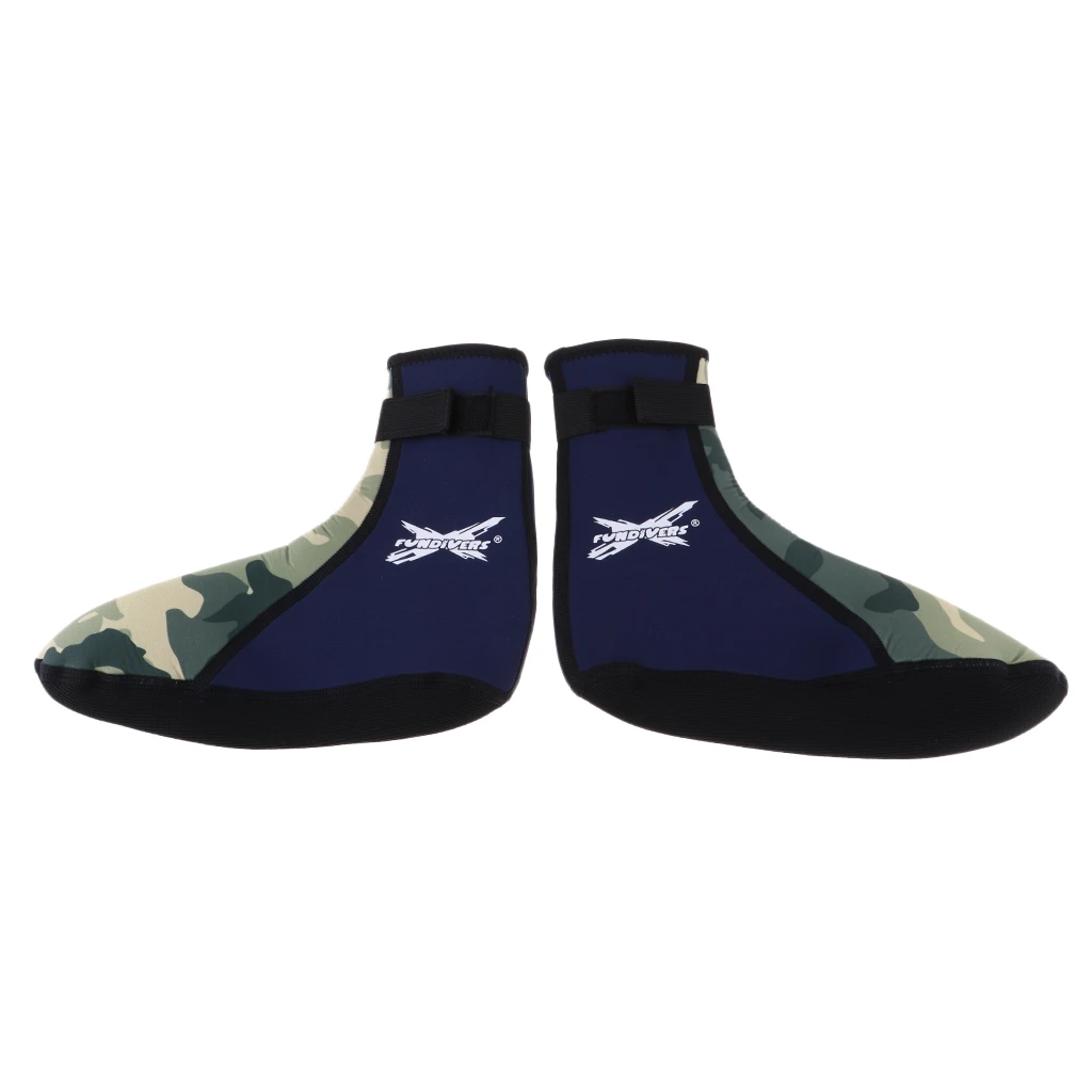 Green Camo XL 1 пара 3 мм водонепроницаемая обувь Пляжные Носки Ботинки для дайвинга из неопрена подводное плавание ботиночки для серфинга гидрокостюм спортивные водонепроницаемые для мужчин и женщин - Цвет: Green Camo XL