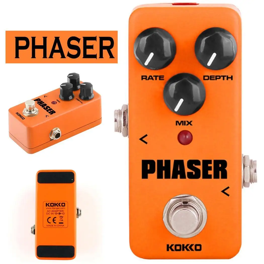 

KOKKO FPH2 Mini Guitar Amplifier Orange Pedal Phaser Square Guitar DC adapter Part