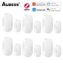 

Aubess Zigbee Smart Home Door Sensor Alarm Window Open Closed Detectors Magnetic Switch App Alert Security System For Car Garden