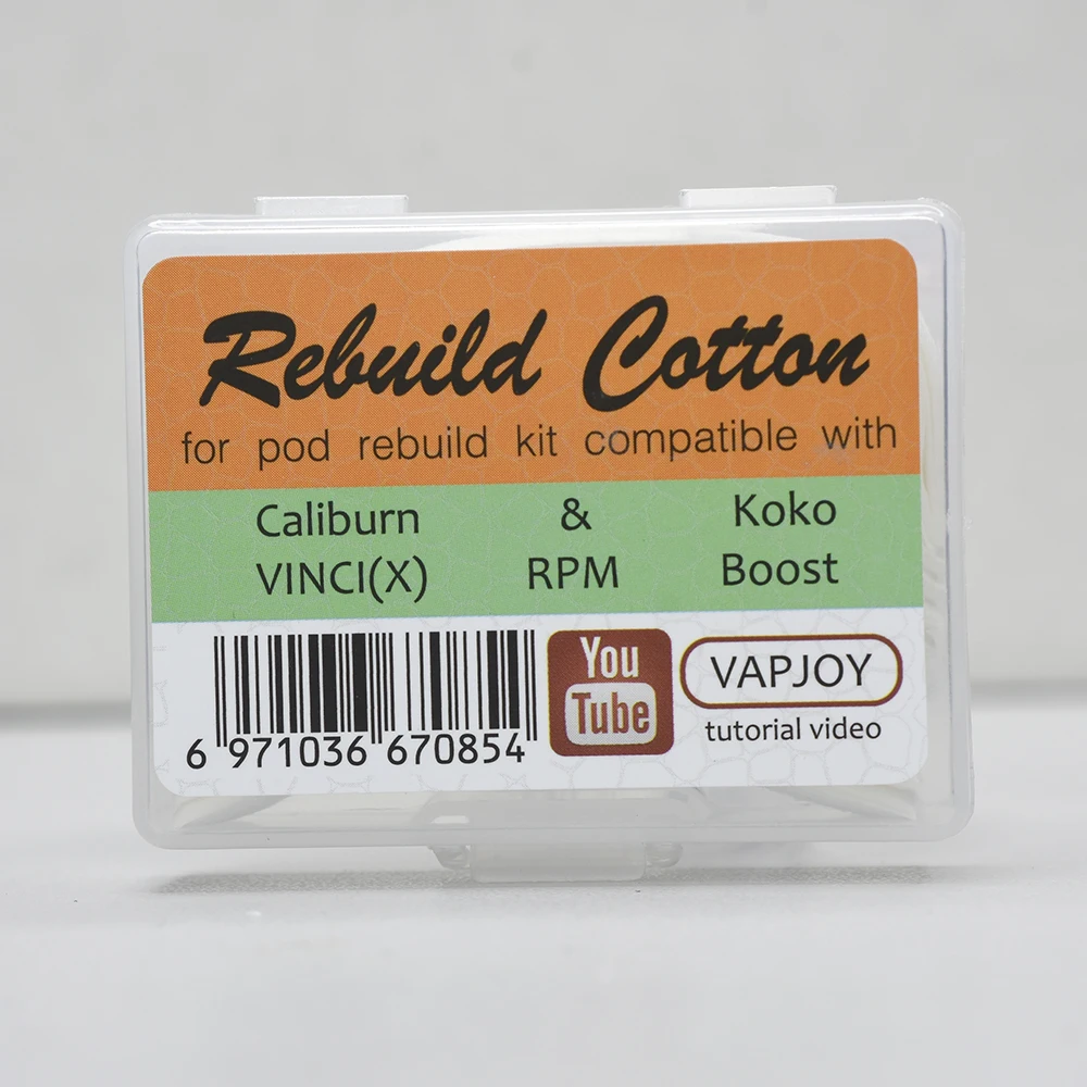 

Rebuild Cotton for Vinci RPM Boost Caliburn G Xros vape Pod repair spare part DIY Rebuild kit pod accessaries