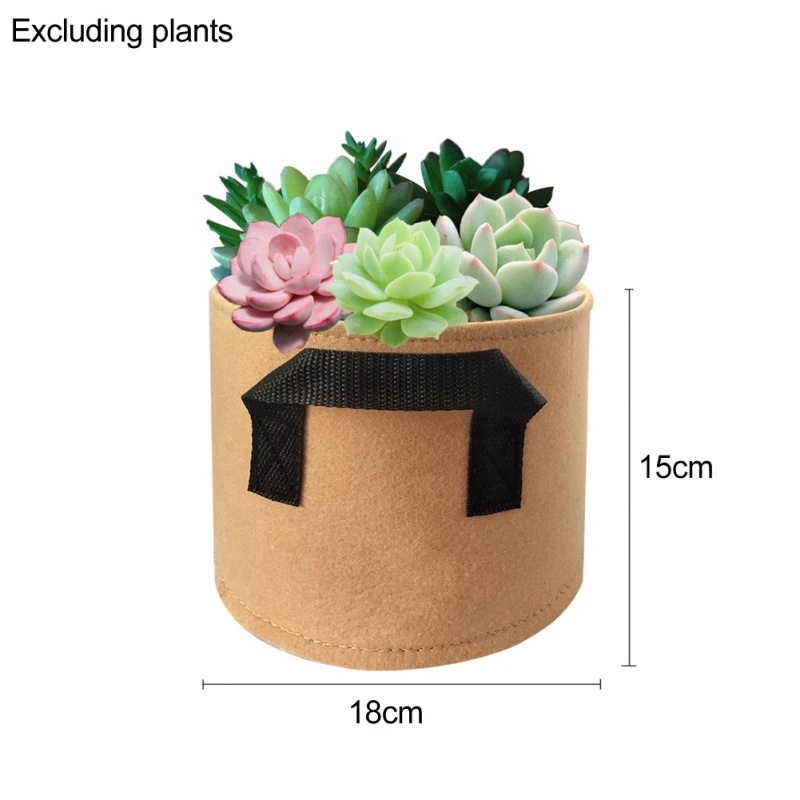 C1 Утолщенный контейнер для суккулентов, Садовые принадлежности, Нетканый мешок для выращивания растений с двойной ручкой - Цвет: C1